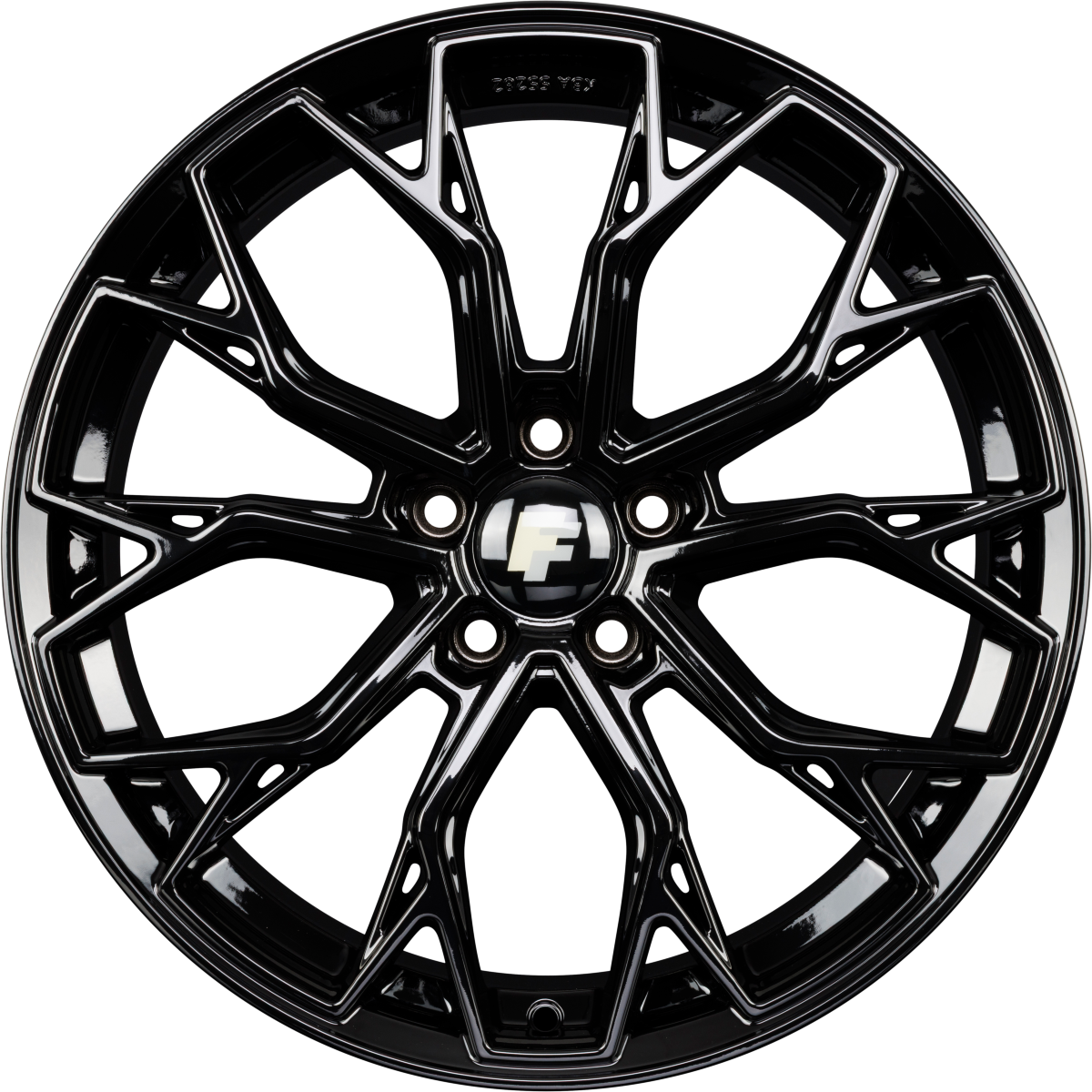 FF-Wheels FF02 Schwarz Alufelge 8.5x19 Zoll ET35 LK 5x112 ML66.6