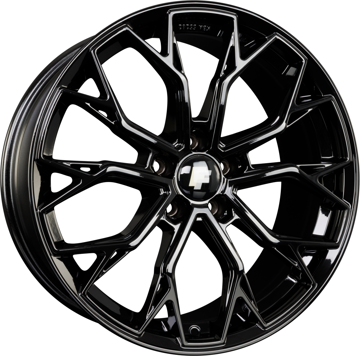 FF-Wheels FF02 Schwarz Alufelge 8.5x19 Zoll ET35 LK 5x120 ML72.6 – Bild 2
