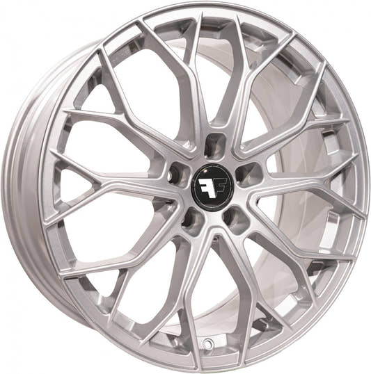 FF Wheels FF01 silver painted Alufelge 8x18 Zoll ET45 LK 5x120 ML72.6