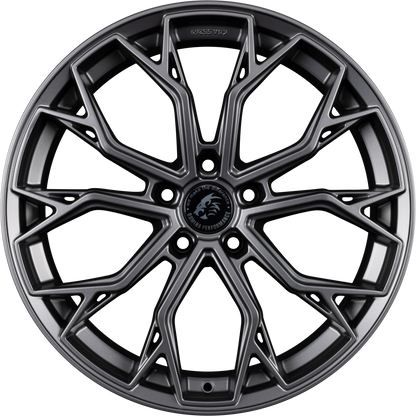 Damina Performance DM18 Grey Matt Alufelge 8x18 Zoll ET45 LK 5x112 ML66.6