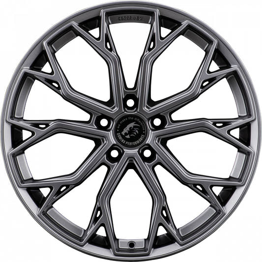 Damina Performance DM18 grey matt Alufelge 8x18 Zoll ET35 LK 5x120 ML72.6 – Bild 2