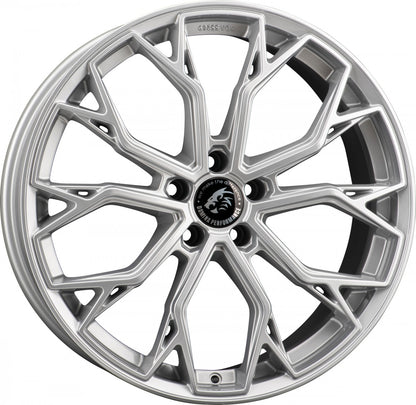 Damina Performance DM18 silver painted Alufelge 8x18 Zoll ET30 LK 5x112 ML72.6