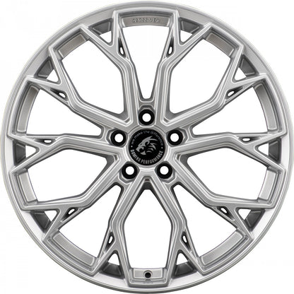 Damina Performance DM18 silver painted Alufelge 8x18 Zoll ET30 LK 5x112 ML72.6 – Bild 2