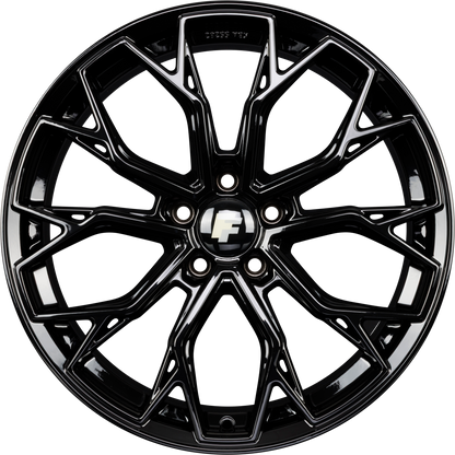 FF-Wheels FF02 Schwarz Alufelge 8x18 Zoll ET30 LK 5x112 ML72.6