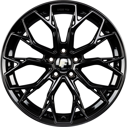 FF-Wheels FF02 Schwarz Alufelge 8x18 Zoll ET45 LK 5x112 ML72.6