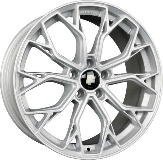 FF-Wheels FF02 Silver Painted Alufelge 8x18 Zoll ET30 LK 5x112 ML72.6 – Bild 2