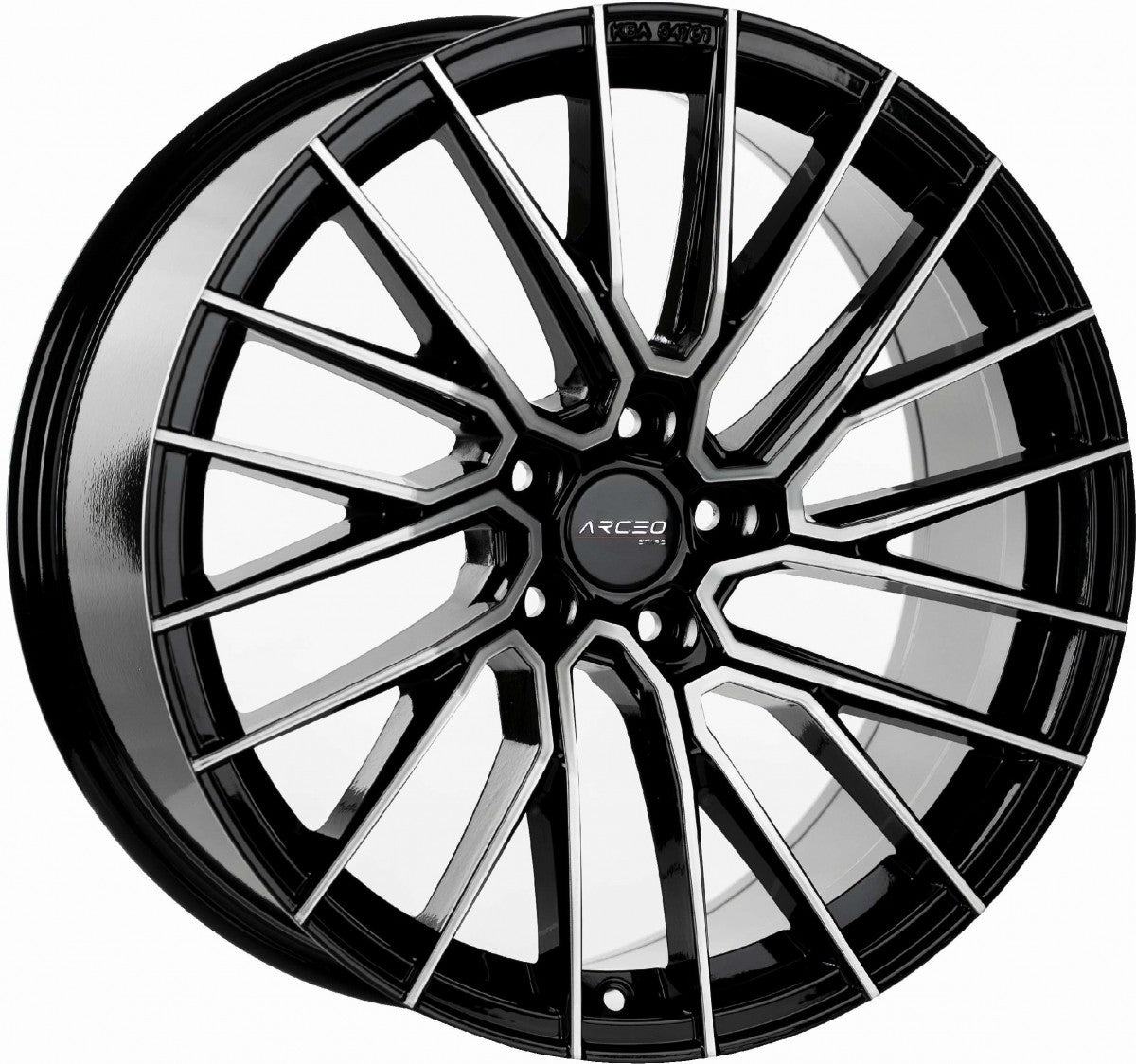 Arceo Wheels ASW02 black diamond Alufelge 8.5x19 Zoll ET35 LK 5x112 ML73.1