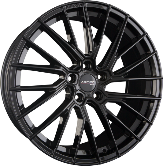 Arceo Wheels ASW-02 Glossy Black Alufelge 8.5x19 Zoll ET45 LK 5x112 ML73.1 – Bild 2