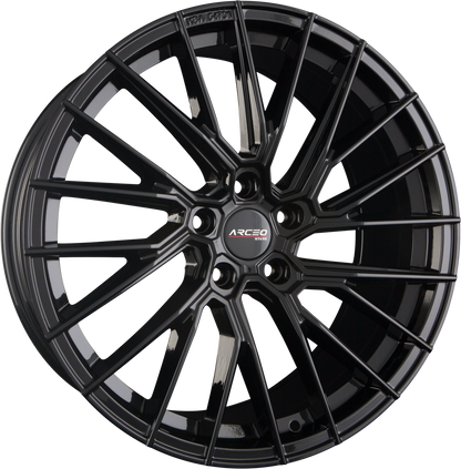 Arceo Wheels ASW-02 Glossy Black Alufelge 8.5x19 Zoll ET45 LK 5x112 ML73.1 – Bild 2