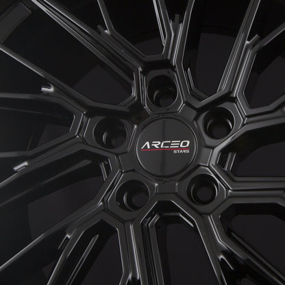 Arceo Wheels ASW-02 Glossy Black Alufelge 8.5x19 Zoll ET45 LK 5x112 ML73.1 – Bild 4