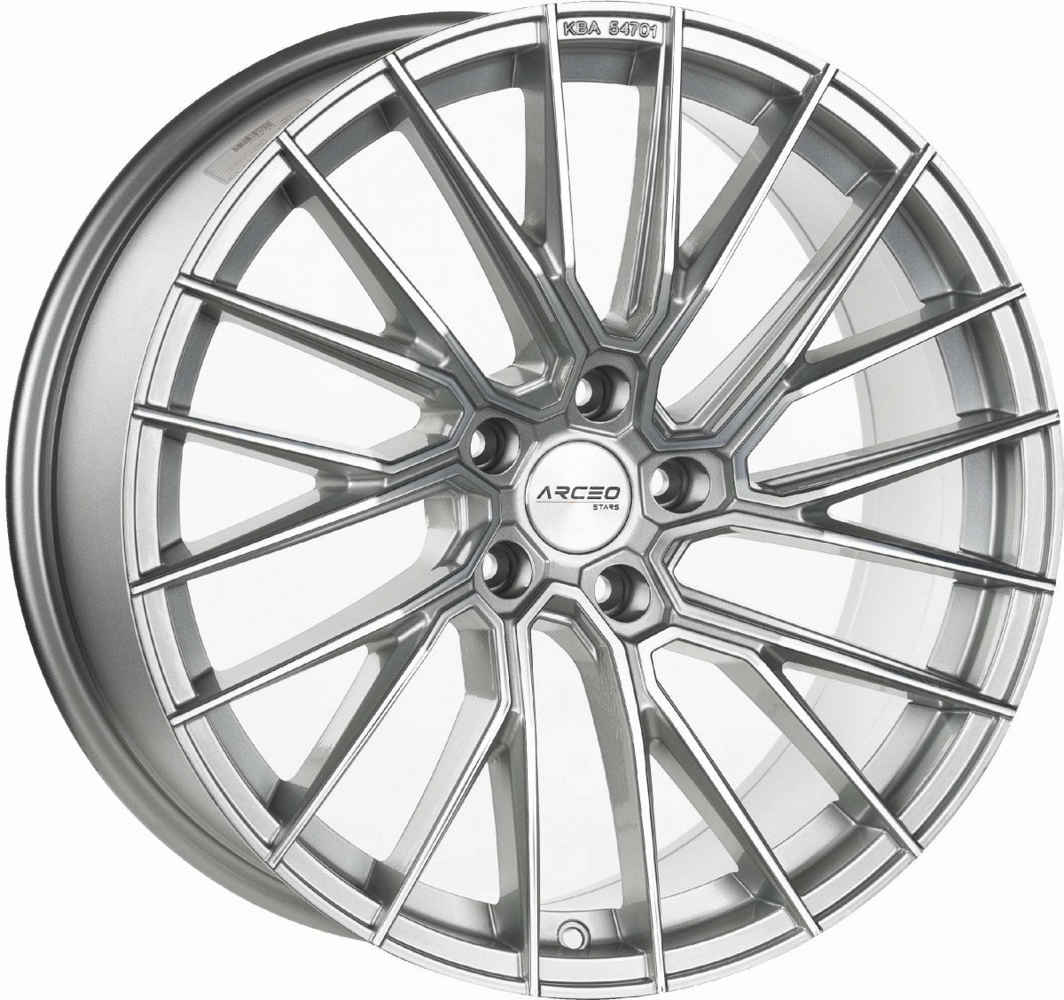 Arceo Wheels ASW02 silver diamond Alufelge 8.5x19 Zoll ET45 LK 5x112 ML73.1