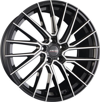Arceo Wheels ASW-02 Black Diamond Alufelge 8.5x19 Zoll ET45 LK 5x112 ML73.1 – Bild 2
