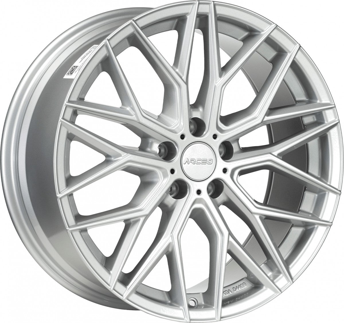 Arceo Wheels Valencia white silver Alufelge 8.5x19 Zoll ET38 LK 5x112 ML73.1