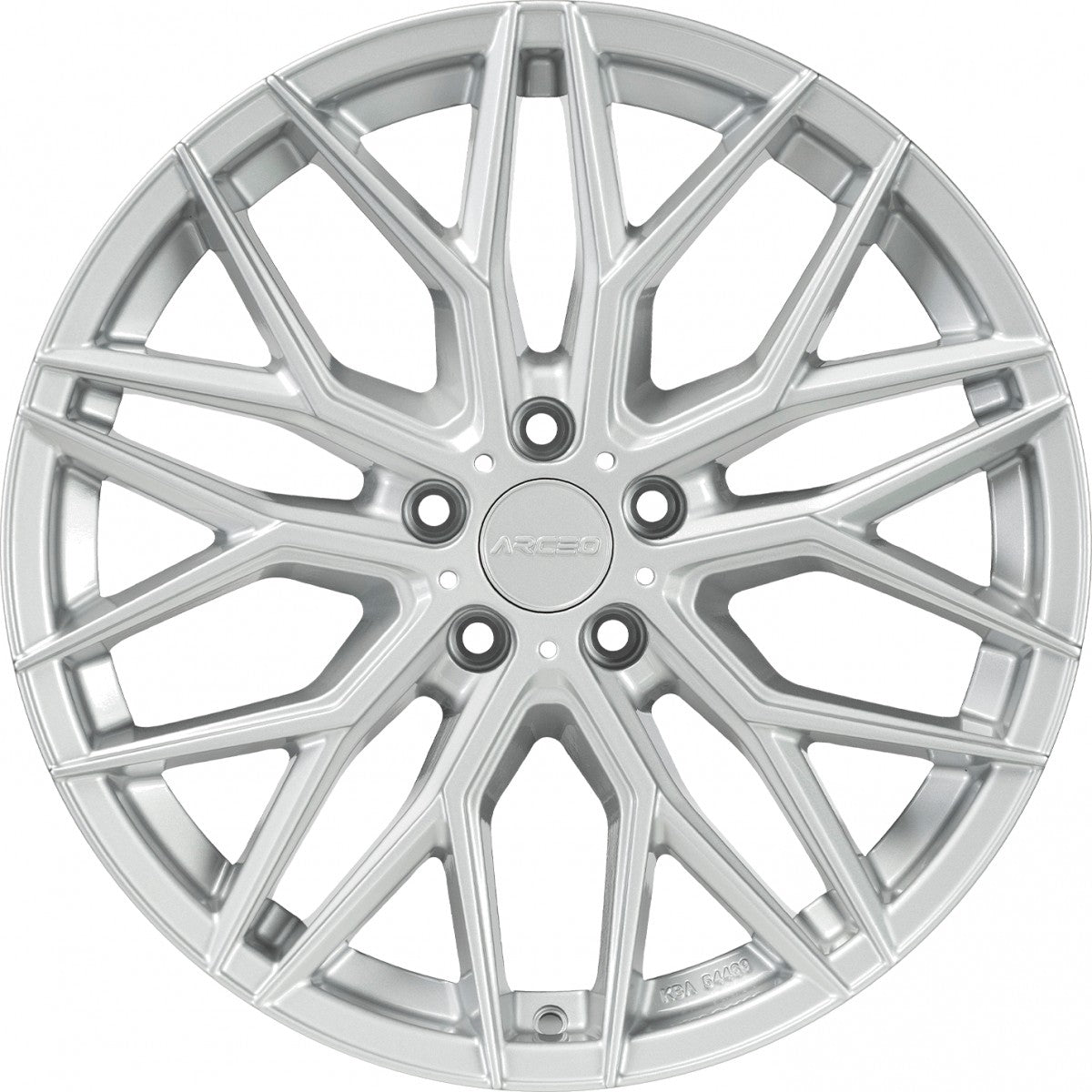 Arceo Wheels Valencia white silver Alufelge 8.5x19 Zoll ET38 LK 5x112 ML73.1 – Bild 2