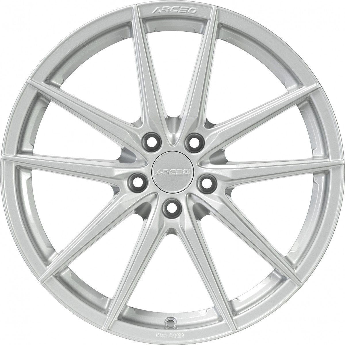 Arceo Wheels Monaco white silver 8.5x19 ET45 - LK5/112 ML73.1