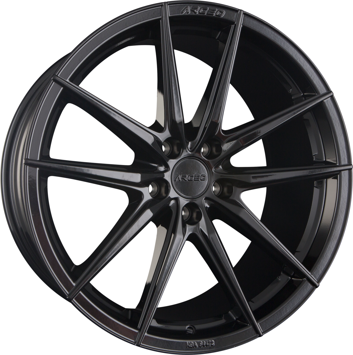 Arceo Wheels Monaco Glossy Black Alufelge 9.5x19 Zoll ET37 LK 5x112 ML73.1 – Bild 2