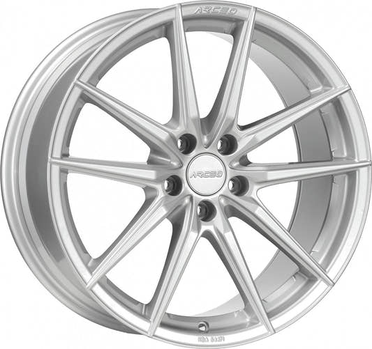 Arceo Wheels Monaco white silver Alufelge 9.5x19 Zoll ET45 LK 5x120 ML72.6