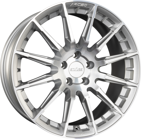 Arceo Wheels ASW-03 Silver Diamond Alufelge 9x19 Zoll ET42 LK 5x112 ML73.1 – Bild 2