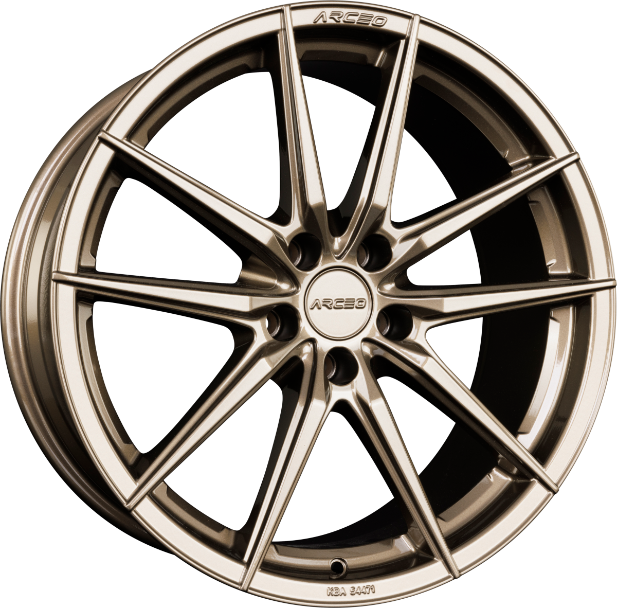 Arceo Wheels Monaco Glossy Bronze Alufelge 9.5x19 Zoll ET45 LK 5x120 ML72.6 – Bild 2