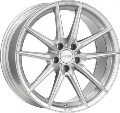Arceo Wheels Monaco white silver Alufelge 8.5x19 Zoll ET30 LK 5x112 ML73.1