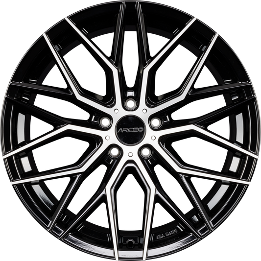 Arceo Wheels Valencia Black Diamond Alufelge 9.5x19 Zoll ET45 LK 5x112 ML73.1