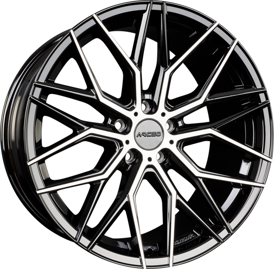 Arceo Wheels Valencia Black Diamond Alufelge 9.5x19 Zoll ET45 LK 5x112 ML73.1 – Bild 2