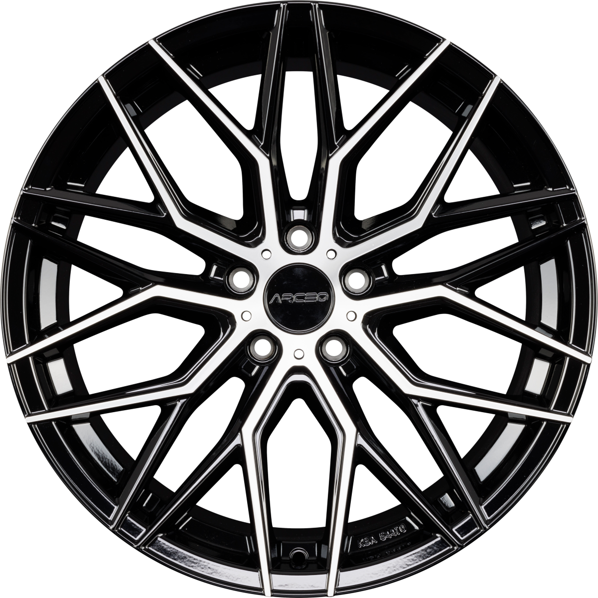 Arceo Wheels Valencia Black Diamond Alufelge 9.5x19 Zoll ET37 LK 5x112 ML73.1