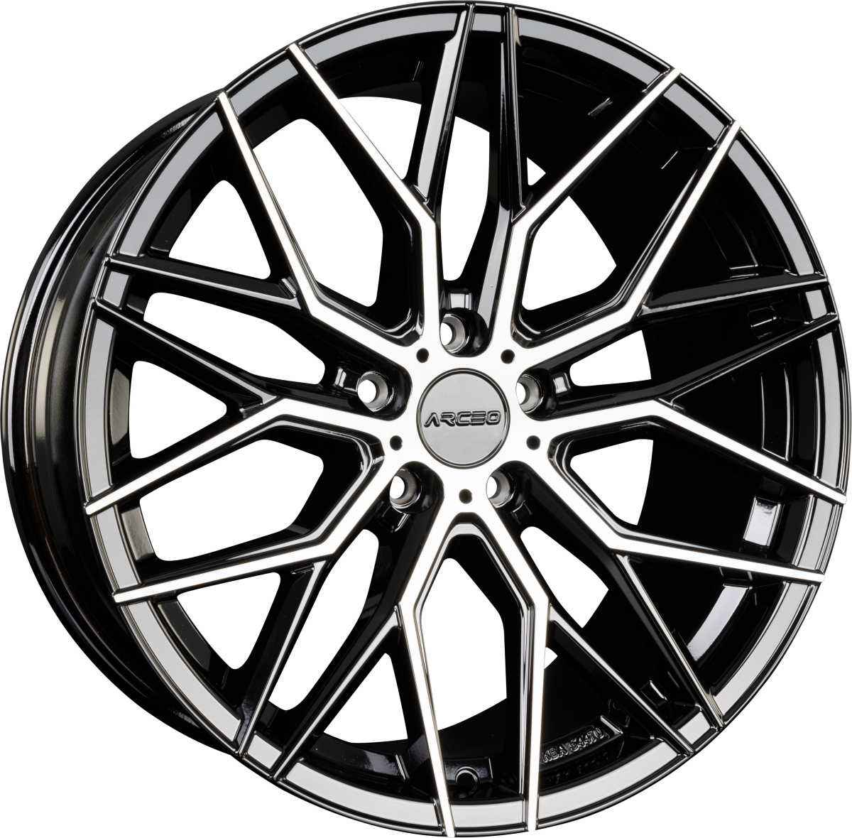 Arceo Wheels Valencia Black Diamond Alufelge 9.5x19 Zoll ET45 LK 5x120 ML72.6