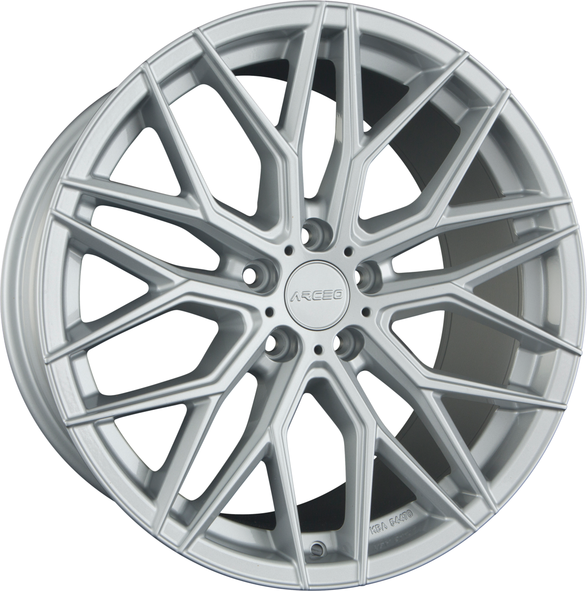 Arceo Wheels Valencia White Silver Alufelge 9.5x19 Zoll ET45 LK 5x120 ML72.6 – Bild 2