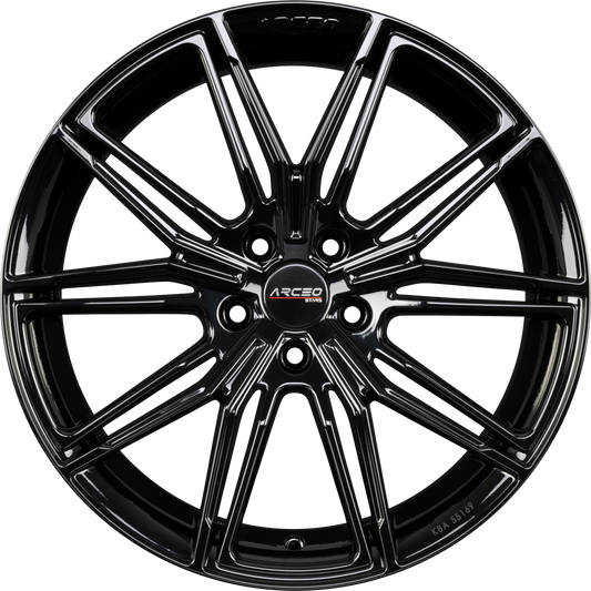Arceo Wheels ASW-05 Black Alufelge 8x19 Zoll ET35 LK 5x120 ML72.6