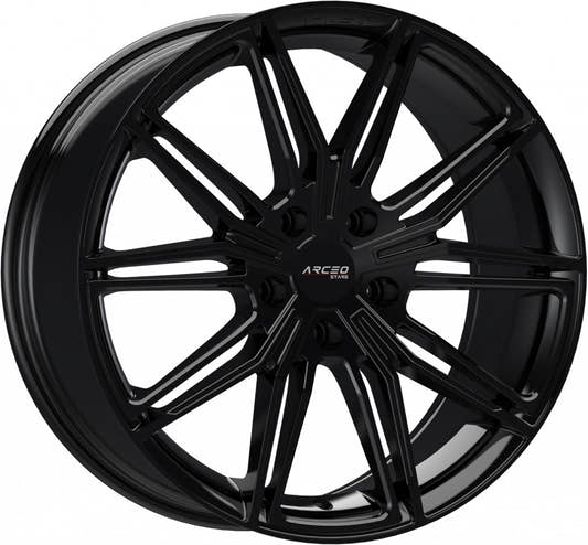 Arceo Wheels ASW05 glossy black 8x19 ET40 - LK5/108 ML73.1