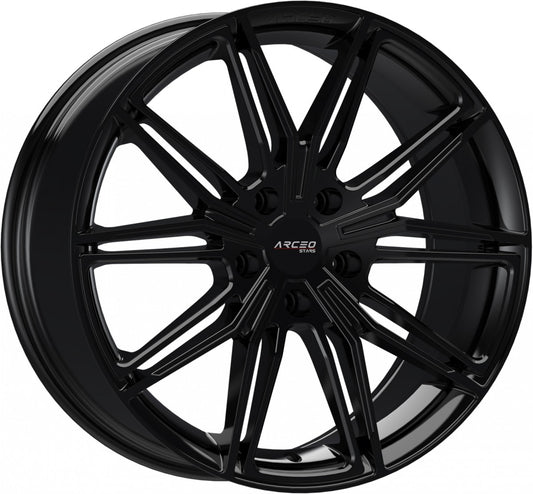 Arceo Wheels ASW05 glossy black 8x19 ET40 - LK5/108 ML73.1