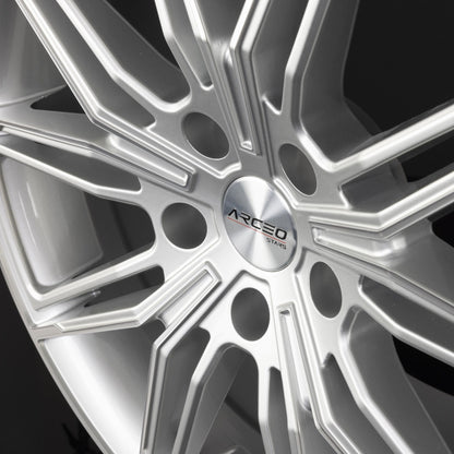 Arceo Wheels ASW-05 Silver Diamond Alufelge 8x19 Zoll ET40 LK 5x108 ML73.1 – Bild 3