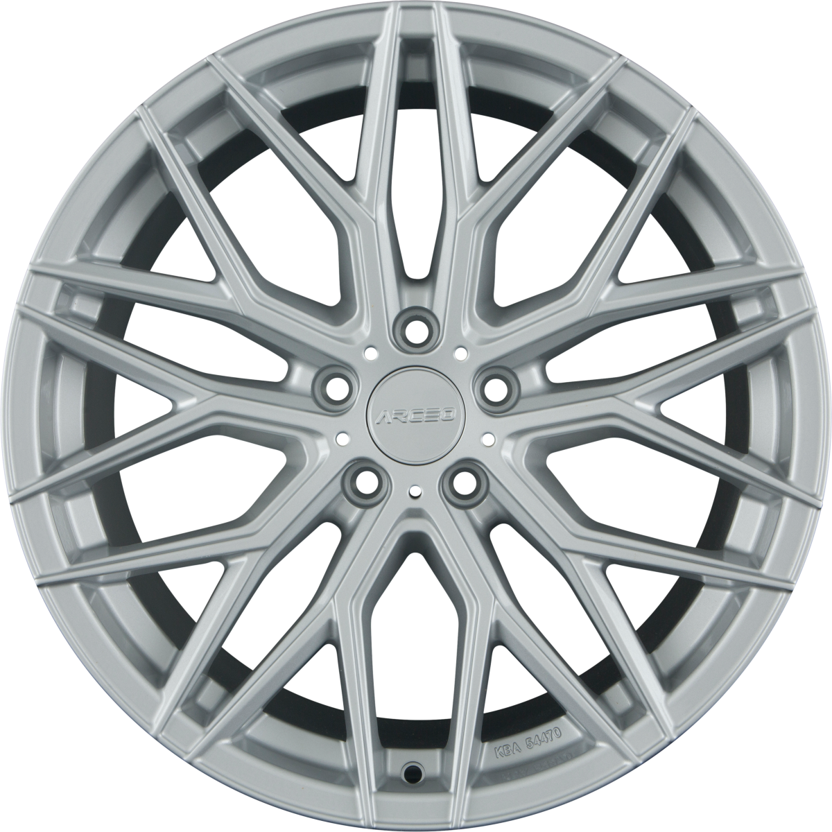 Arceo Wheels Valencia White Silver Alufelge 8.5x19 Zoll ET38 LK 5x120 ML72.6