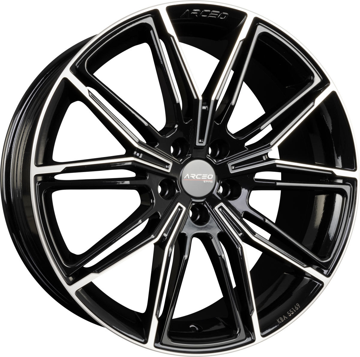 Arceo Wheels ASW-05 Black Diamond Alufelge 8x19 Zoll ET40 LK 5x112 ML73.1 – Bild 2