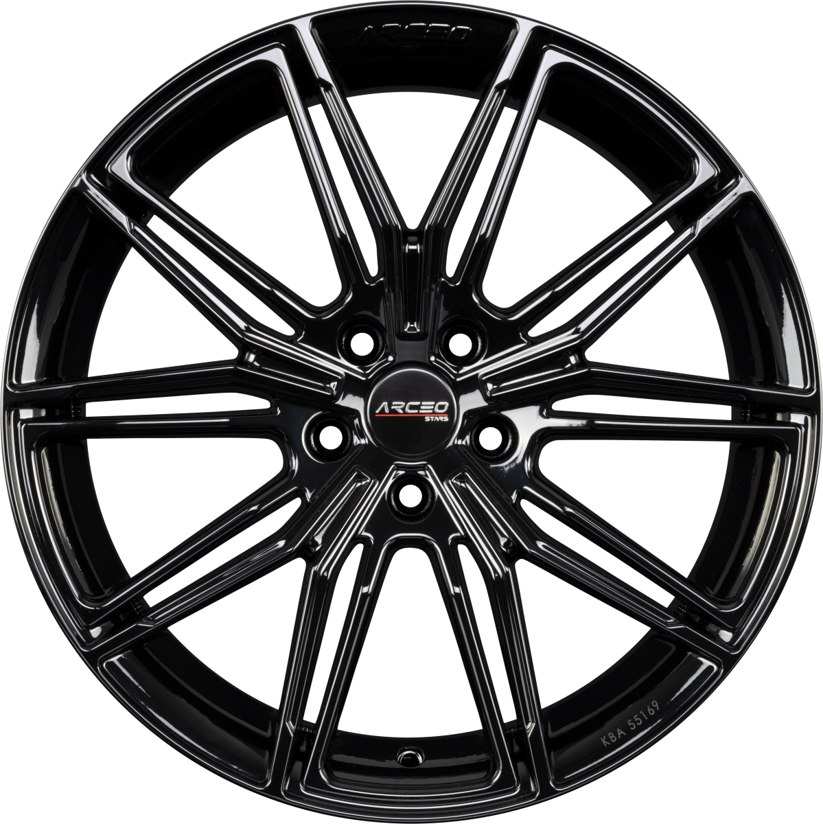 Arceo Wheels ASW-05 Black Alufelge 9x19 Zoll ET42 LK 5x120 ML72.6