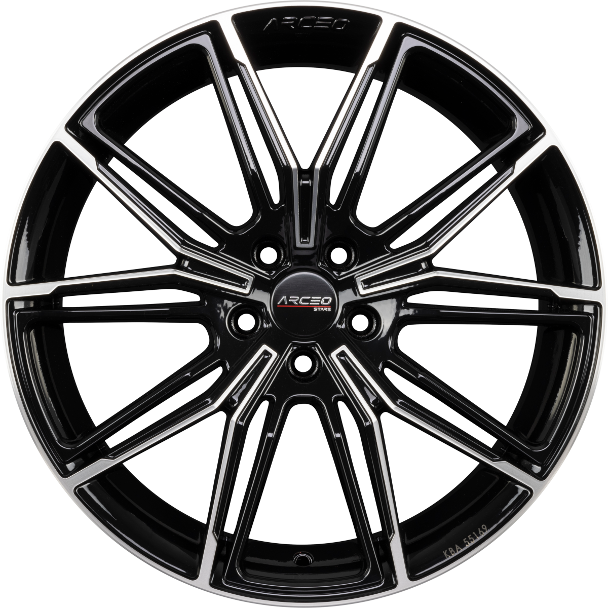 Arceo Wheels ASW-05 Black Diamond Alufelge 8x19 Zoll ET35 LK 5x120 ML72.6