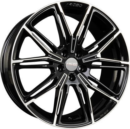 Arceo Wheels ASW-05 Black Diamond Alufelge 8x19 Zoll ET35 LK 5x120 ML72.6 – Bild 2