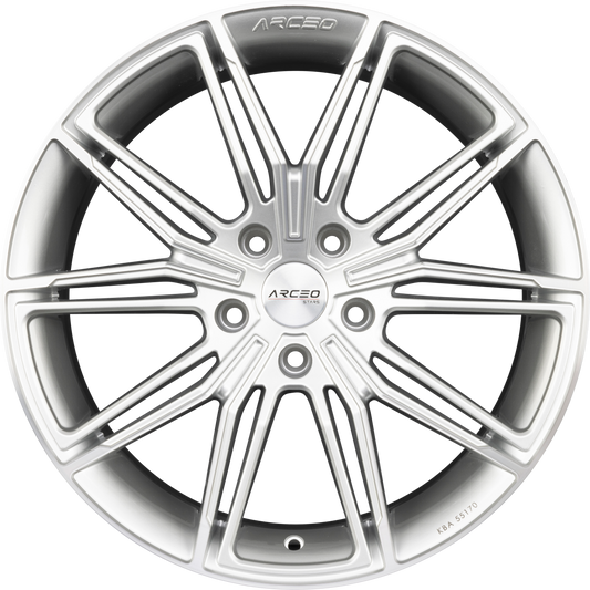 Arceo Wheels ASW-05 Silver Diamond Alufelge 9x19 Zoll ET42 LK 5x120 ML72.6
