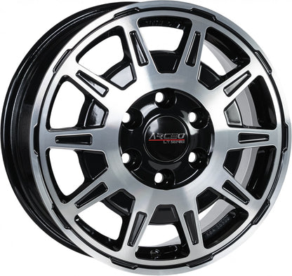 Arceo Wheels LT1 black diamond Alufelge 6.5x16 Zoll ET60 LK 5x130 ML78.1