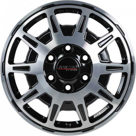 Arceo Wheels LT1 black diamond Alufelge 6.5x16 Zoll ET60 LK 5x130 ML78.1 – Bild 2