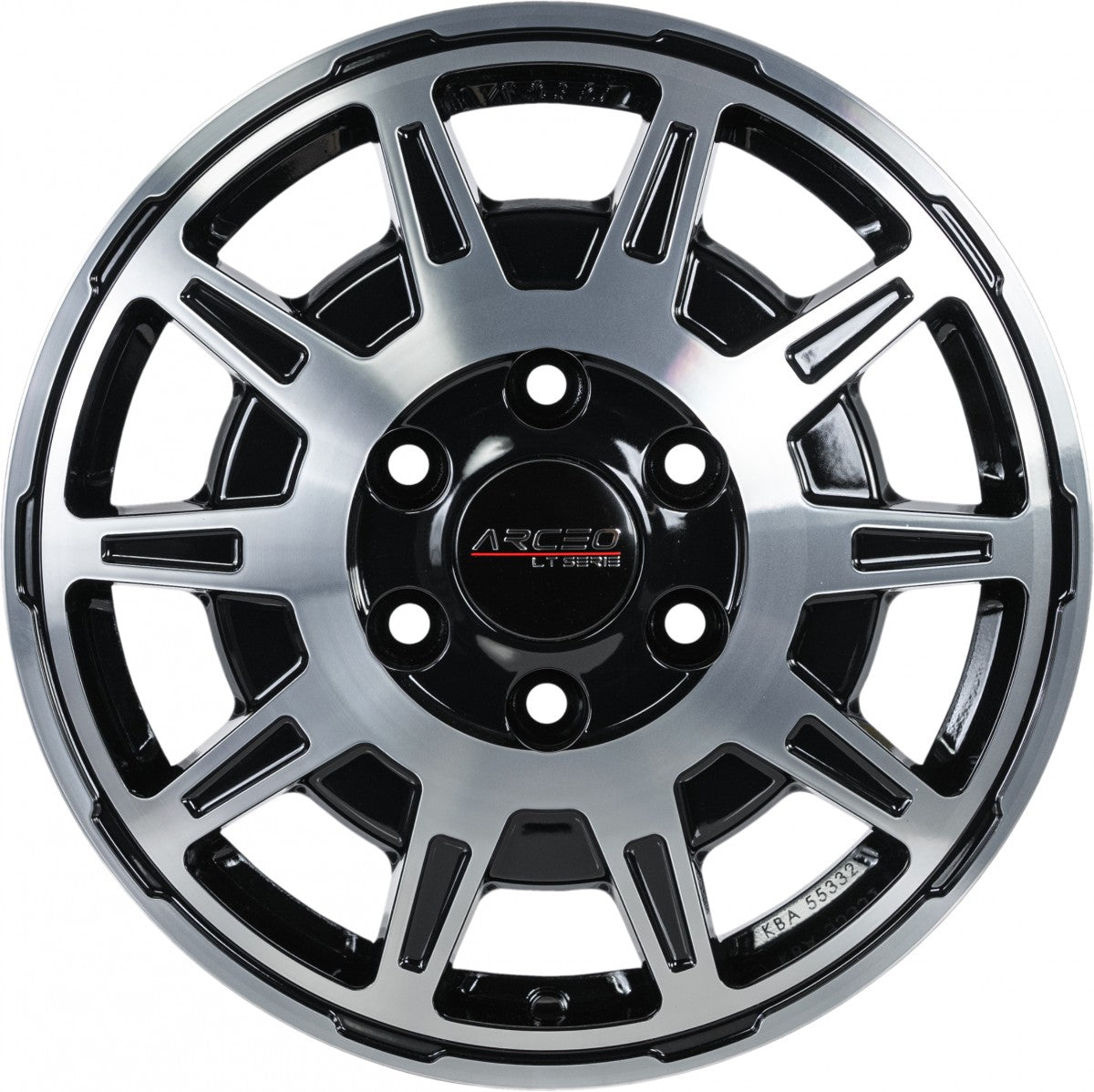 Arceo Wheels LT1 black diamond Alufelge 6.5x16 Zoll ET60 LK 5x130 ML78.1 – Bild 2