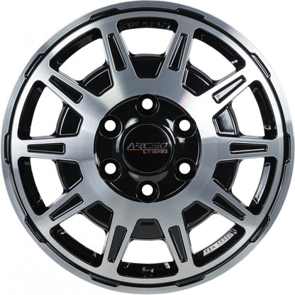 Arceo Wheels LT1 black diamond Alufelge 6.5x16 Zoll ET60 LK 5x130 ML78.1 – Bild 2