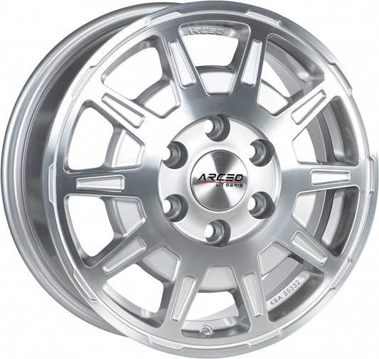 Arceo Wheels LT1 silver diamond Alufelge 6.5x16 Zoll ET62 LK 6x130 ML84.1