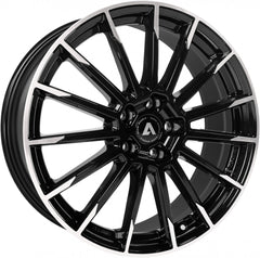 Akoni AK02 black polished Alufelge 8x19 Zoll ET45 LK 5x112 ML57.1