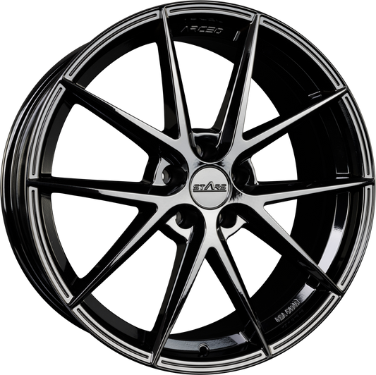 Arceo Wheels ASW-04 Glossy Black Alufelge 9.5x20 Zoll ET45 LK 5x112 ML66.6 – Bild 2