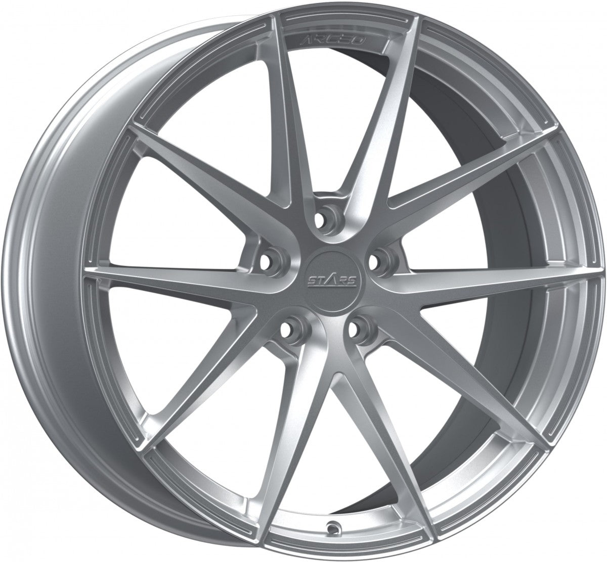 Arceo Wheels ASW-04 Full Silver Alufelge 9.5x20 Zoll ET40 LK 5x120 ML72.6