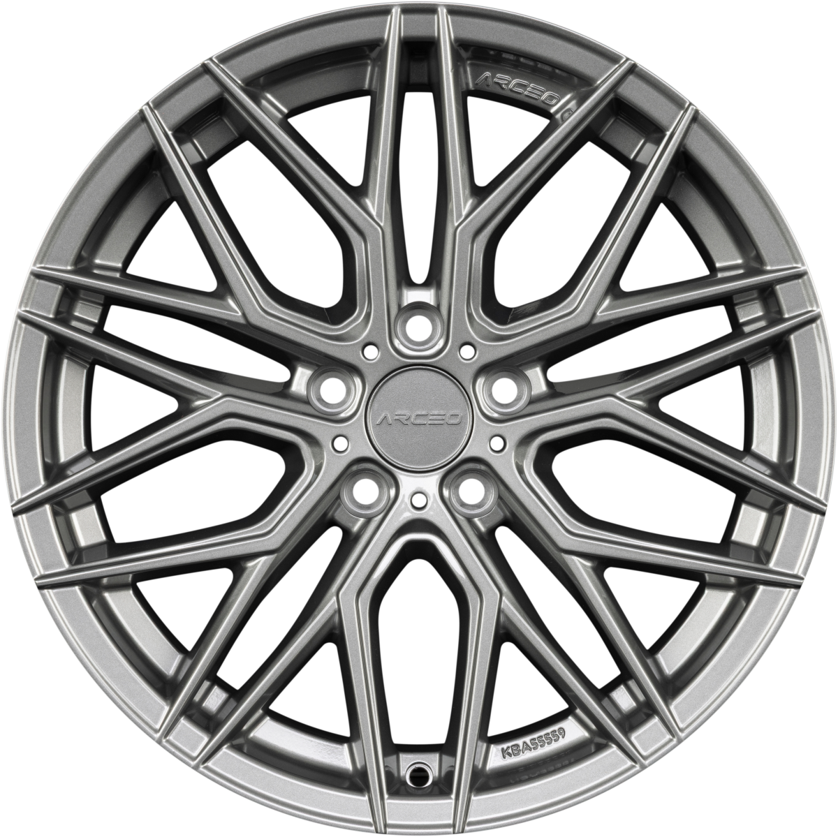 Arceo Wheels Valencia Titanium Silver Alufelge 8x18 Zoll ET35 LK 5x100 ML57.1