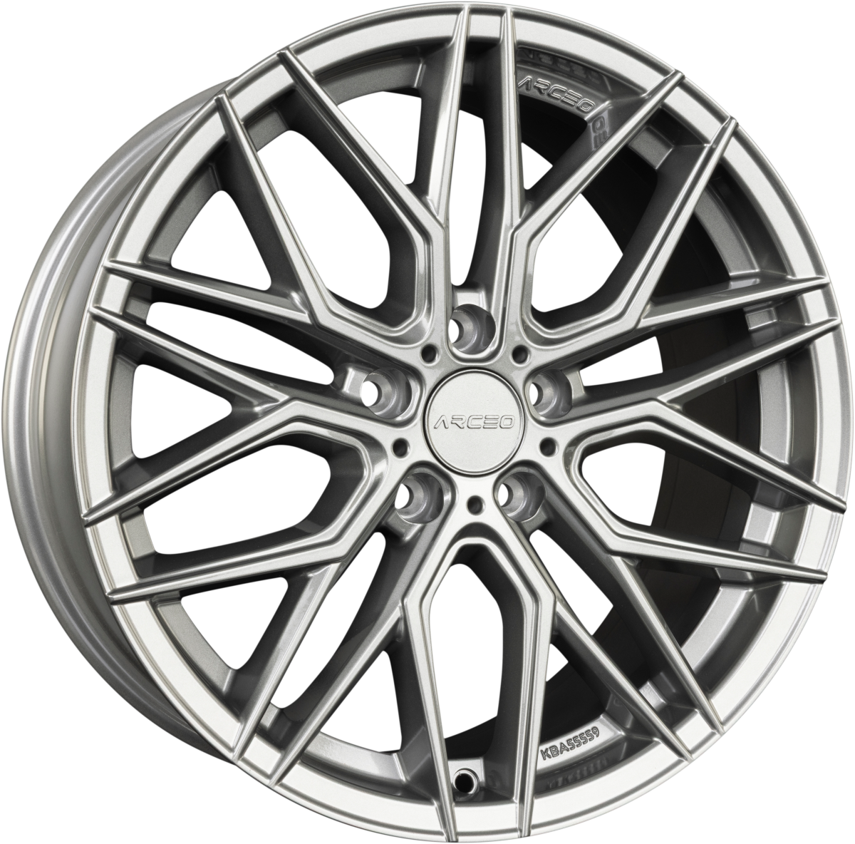Arceo Wheels Valencia Titanium Silver Alufelge 8x18 Zoll ET35 LK 5x100 ML57.1 – Bild 2
