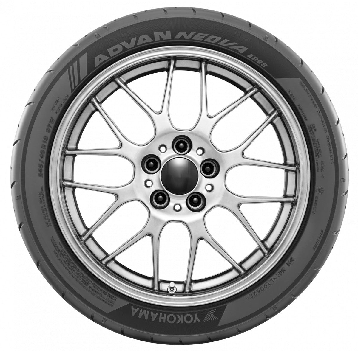 Yokohama Advan Neova AD09 XL (Semi-Slick) 245/40 R20 99W Sommer – Bild 3